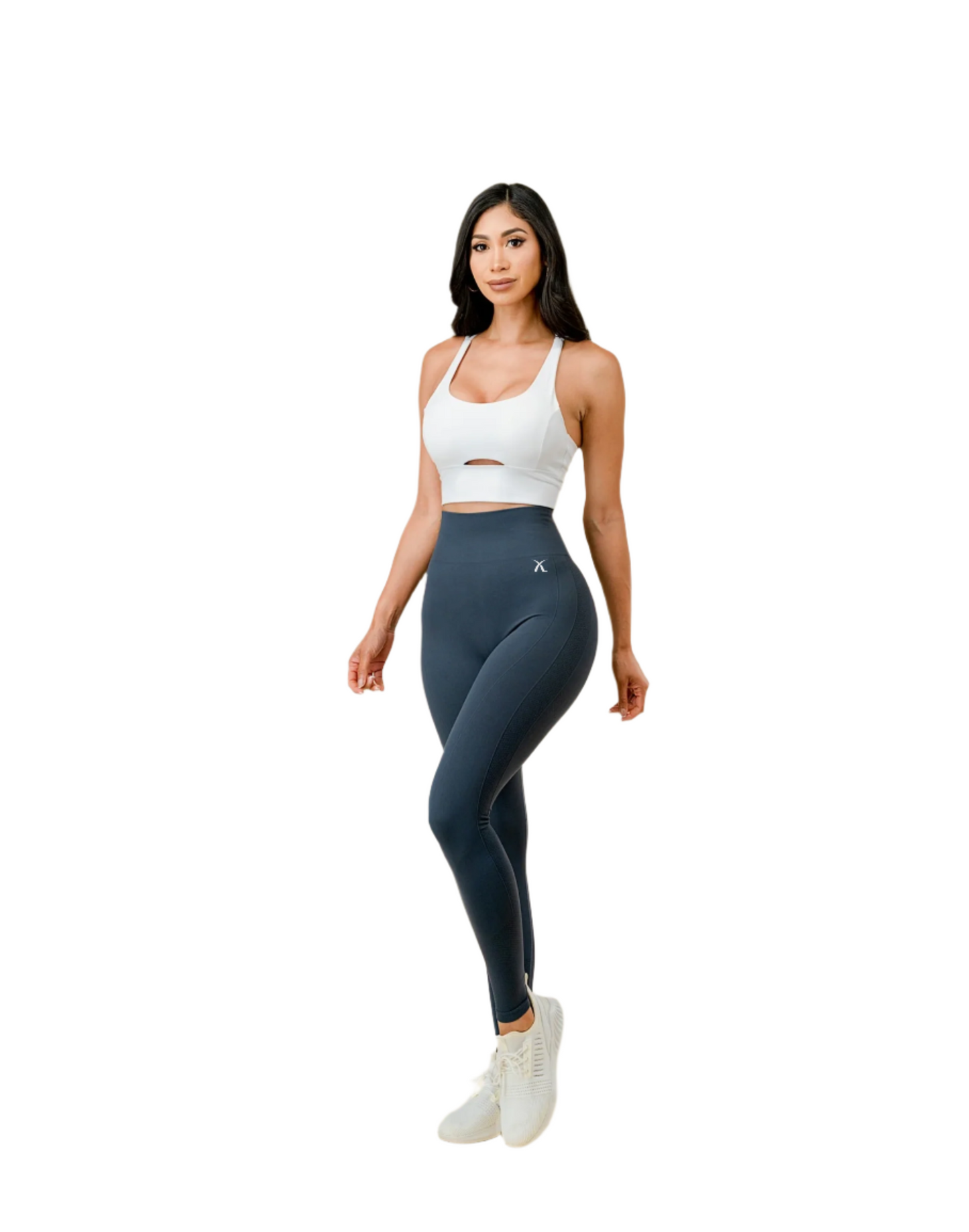 Compression Leggings - Blue Grey/Brown/Plum
