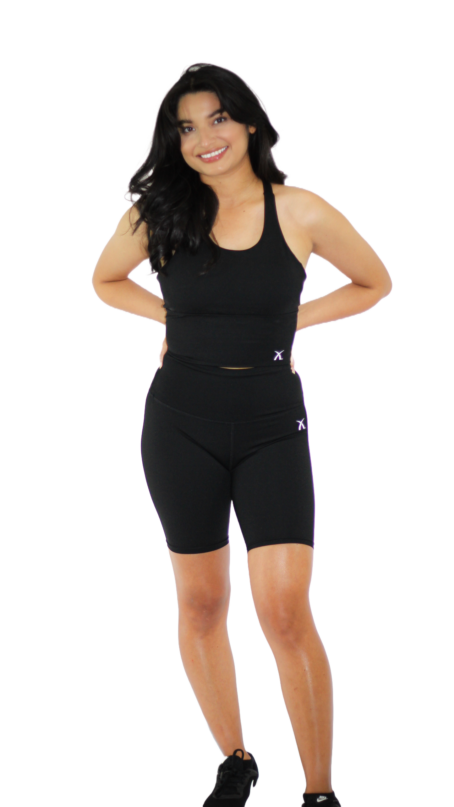 Biker Short Set - Lavender/Black